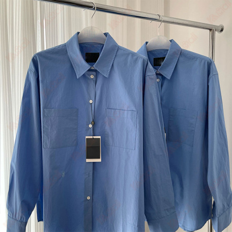 popular blue casual blouse lines